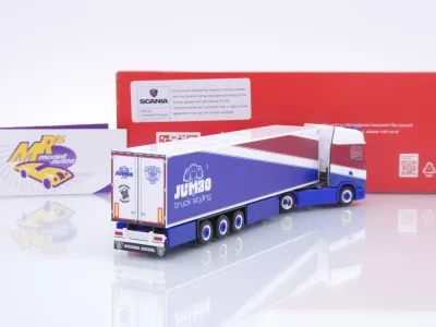 Preview: Herpa 320399 # Scania CS20 HD Kühlkoffer-Sattelzug " Heide Logistik Jumbo " 1:87