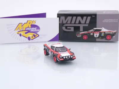 Preview: TSM MINI GT MGT01084-L # Lancia Stratos HF #4 " Winner Rally Sanremo 1978 " 1:64
