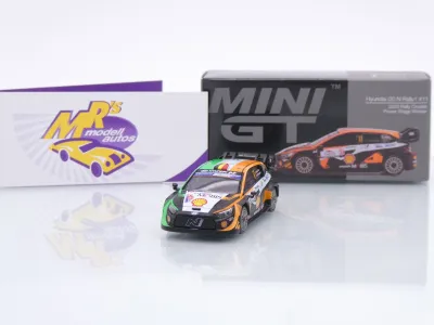 TSM MINI GT MGT0972-L # Hyundai i20 N #11 Rallye Kroatien 2023 " Thierry Neuville " 1:64