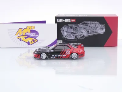Preview: TSM MINI GT KHMG191 # Nissan Skyline GT-R #33 " Kaido House / Works Advan " 1:64