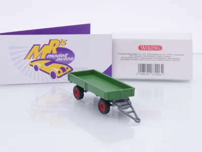 Preview: Wiking 0879 06 # Landwirtschaftlicher Anhänger Baujahr 1968-82 " grün " 1:87