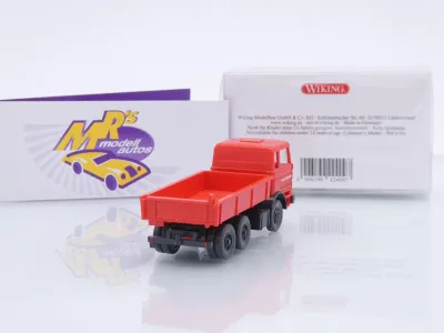 Preview: Wiking 0368 06 # Mercedes-Benz Flachpritschenkipper Baujahr 1963 " Raab Karcher " 1:87