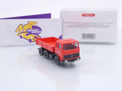 Preview: Wiking 0368 06 # Mercedes-Benz Flachpritschenkipper Baujahr 1963 " Raab Karcher " 1:87