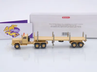 Preview: Wiking 0518 43 # Magirus Uranus 3/2-achs Rungensattelzug Baujahr 1957-71 " Sandgelb " 1:87