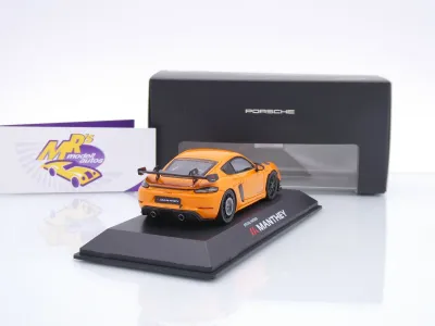 Preview: Spark WAP0206040TCAY # Porsche 718 982 GT4 RS Manthey Kit Baujahr 2024 " Pastellorange " 1:43