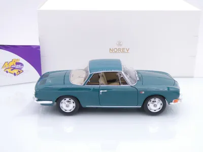 Preview: Norev 188648 # Volkswagen VW Karmann Ghia 1500 Baujahr 1963 " Smaragdgrün " 1:18