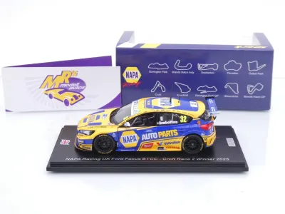 Preview: Spark UK029 # Ford Focus #32 Croft BTCC 2025 " NAPA Racing UK / Rowbottom " 1:43