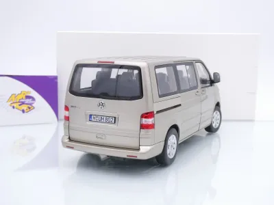 Preview: Norev 188602 # Volkswagen VW T5 Bus Multivan Baujahr 2003 " Wheatbeigemetallic " 1:18