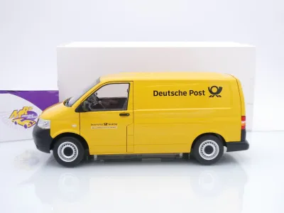 Preview: Norev 188617 # Volkswagen VW T5 Transporter Kasten 2003 gelb " Deutsche Post " 1:18