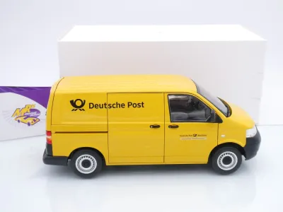 Preview: Norev 188617 # Volkswagen VW T5 Transporter Kasten 2003 gelb " Deutsche Post " 1:18