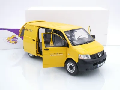 Norev 188617 # Volkswagen VW T5 Transporter Kasten 2003 gelb " Deutsche Post " 1:18
