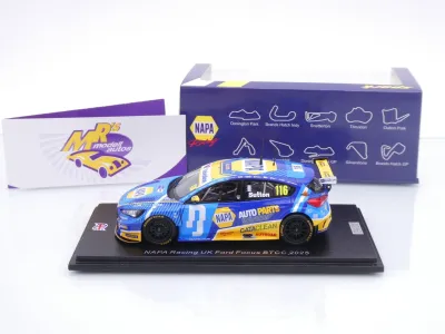 Preview: Spark UK028 # Ford Focus #116 Knockhill BTCC 2025 " NAPA Racing / Sutton " 1:43