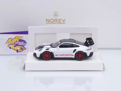 Preview: Norev 750078 # Porsche 911 (992) GT3 RS Baujahr 2022 " weiß-rot-carbon " 1:43