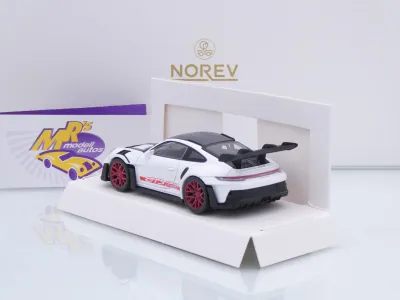 Preview: Norev 750078 # Porsche 911 (992) GT3 RS Baujahr 2022 " weiß-rot-carbon " 1:43