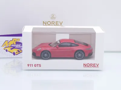 Preview: Norev 750066 # Porsche 911 (992) GTS Baujahr 2023 " Indischrot " 1:43
