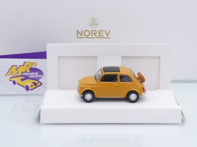 Preview: Norev 771204 # Fiat 500 F Baujahr 1965 " orangebeige " 1:43