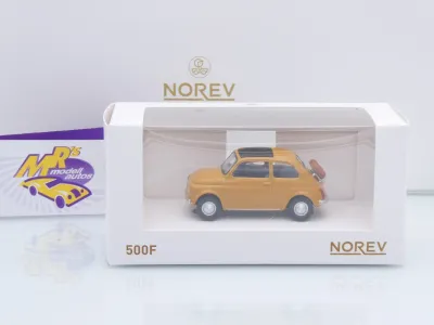 Preview: Norev 771204 # Fiat 500 F Baujahr 1965 " orangebeige " 1:43
