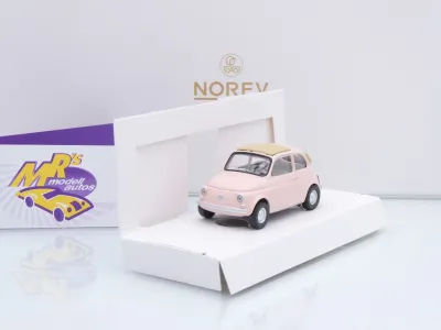 Norev 771205 # Fiat 500 F Baujahr 1965 " hellrosa " 1:43