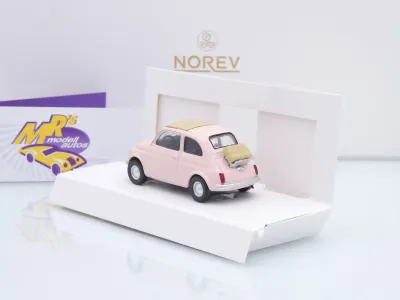 Preview: Norev 771205 # Fiat 500 F Baujahr 1965 " hellrosa " 1:43