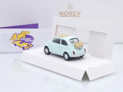 Preview: Norev 771206 # Fiat 500 F Baujahr 1965 " mintgrün " 1:43