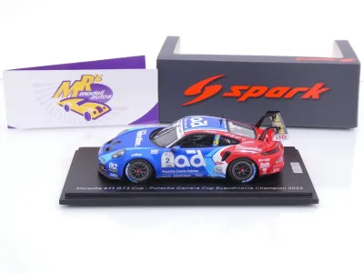 Preview: Spark S6298 # Porsche 911 GT3 #2 Carrera Cup Skandinavien Champion 2024 " Lukas Sundahl " 1:43