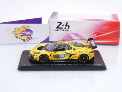 Preview: Spark S9301 # Chevrolet Corvette Z06 GT3 #81 24h Le Mans 2025 " TF Sport " 1:43