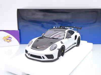 AUTOart 78176 # Porsche 911 991.2 GT3 RS Weissach Package Baujahr 2017 " weiß-schwarz " 1:18
