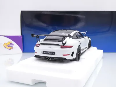 Preview: AUTOart 78176 # Porsche 911 991.2 GT3 RS Weissach Package Baujahr 2017 " weiß-schwarz " 1:18