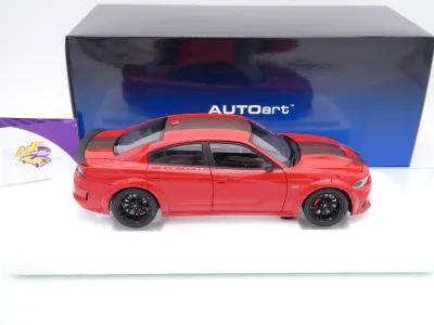 Preview: AUTOart 71759 # Dodge Charger SCAT Pack Widebody Baujahr 2020 " Tor Red / Carbon " 1:18