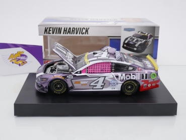 Preview: Lionel Racing CX42123MBFKHCL # Ford Mustang NASCAR 2021 " Kevin Harvick - Mobil 1 Fan Vote Black " Color Chrome 1:24