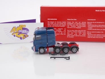 Preview: Herpa 304368-005 # Mercedes Benz Actros SLT Zugmaschine " ozeanblau " 1:87