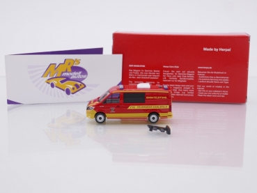 Preview: Herpa 096904 # MAN TGE FD ELW Halbbus " Feuerwehr Karlsfeld Einsatzleitung " 1:87