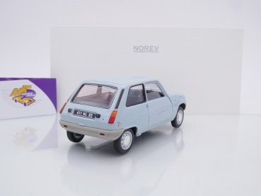 Preview: Norev 185380 # Renault 5 PKW Baujahr 1972 " hellblau " 1:18
