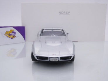 Preview: Norev 189032 # Chevrolet Corvette Coupe Baujahr 1969 " silbermetallic " 1:18