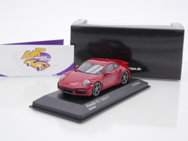 Minichamps 410060070 # Porsche 911 Turbo S Sport Baujahr 2021 " karminrot " 1:43