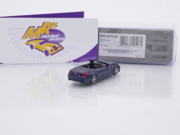 Preview: Minichamps 870027330 # BMW M6 Cabrio Baujahr 2015 " blaumetallic " 1:87
