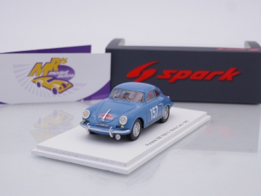 Spark S6141 # Porsche 356 1600 S Nr.157 Rallye Monte Carlo 1960 " Alexandre Gacon - Rene Gannot " 1:43