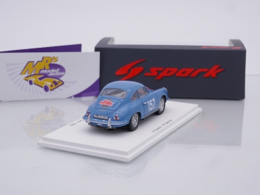 Preview: Spark S6141 # Porsche 356 1600 S Nr.157 Rallye Monte Carlo 1960 " Alexandre Gacon - Rene Gannot " 1:43