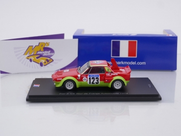 Preview: Spark SF264 # Fiat-Abarth X 1/9 Nr.123 Tour de France Automobile 1974 " Francesco Rossetti - Giorgio Pianta " 1:43