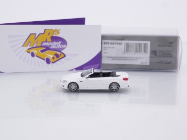 Preview: Minichamps 870027332 # BMW M6 Cabrio Baujahr 2015 " perlweiß " 1:87
