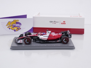 Preview: Spark S8517 # Alfa Romeo Orlen C42 Nr.77 F1 6th Bahrain GP 2022 " Valtteri Bottas " 1:43