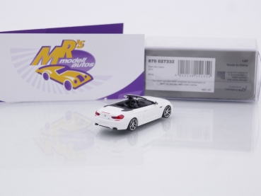 Preview: Minichamps 870027332 # BMW M6 Cabrio Baujahr 2015 " perlweiß " 1:87