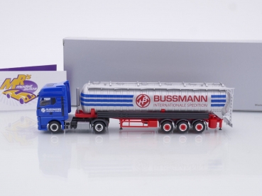 Preview: Herpa 950688 # MAN TGX GX ADR Saugsilosattelzug " Bussmann Spedition & Logistik " 1:87