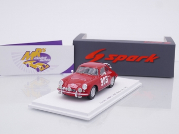 Spark S6142 # Porsche 356B T5 1600 Nr.209 Rallye Monte Carlo 1962 " R. Slotemaker - R. Doojies " 1:43