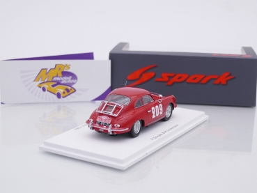 Preview: Spark S6142 # Porsche 356B T5 1600 Nr.209 Rallye Monte Carlo 1962 " R. Slotemaker - R. Doojies " 1:43