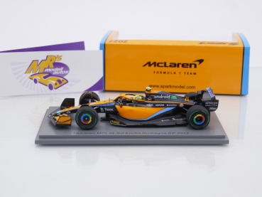 Preview: Spark S8540 # McLaren MCL36 Nr.4 F1 3rd Emilia Romagna GP 2022 " Lando Norris " 1:43