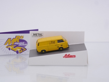Preview: Schuco 26712 # VW T3b Kasten Baujahr 1979 gelb " Deutsche Post " 1:87