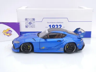 Preview: Solido S1815503 # Toyota GR Supra Liberty Walk Bodykit Baujahr 2025 " blaumetallic " 1:18