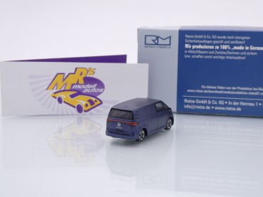 Preview: Rietze 21920 # Volkswagen ID.Buzz Cargo Baujahr 2022 " Starlight Blau " 1:87