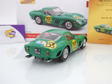 Preview: CMC M-250 # Ferrari 250 GTO Nr.153 Tour de France 1962 " David Piper - Dan Margulies " 1:18